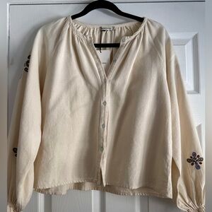 The New Society Georgia Women’s Blouse in Natural